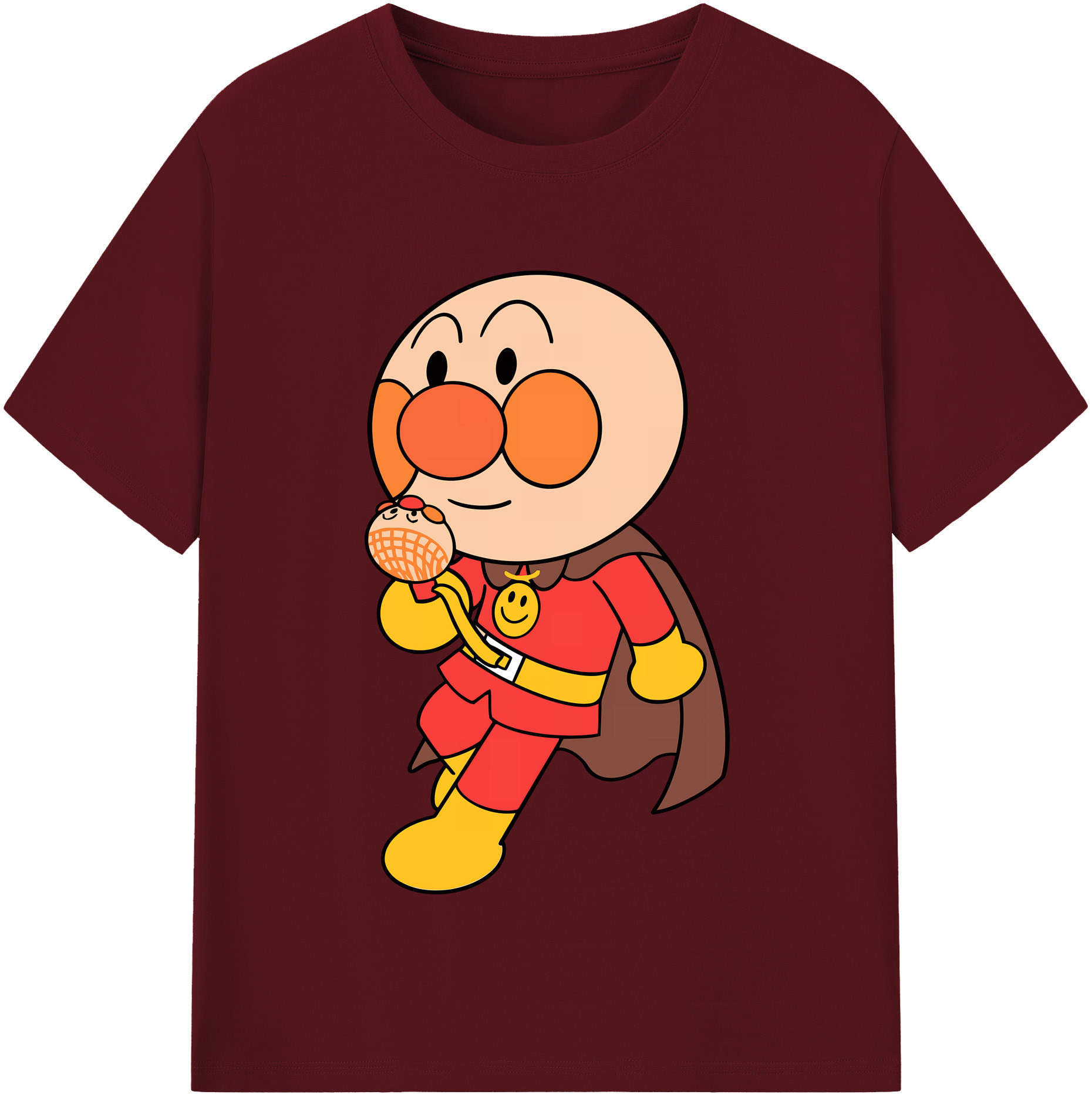 （画像用） アンパンマン Anpanman 綿100％半袖Tシャツ（フロントプリント）